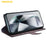 AMORUS For Samsung Galaxy S26 Ultra Stand Cases Calf Texture Genuine Split Leather Wallet Phone Cover - Brown - 3