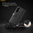 AMORUS For Samsung Galaxy A57 5G Stand Cases Calf Texture Genuine Split Leather Wallet Phone Cover - Black - 4