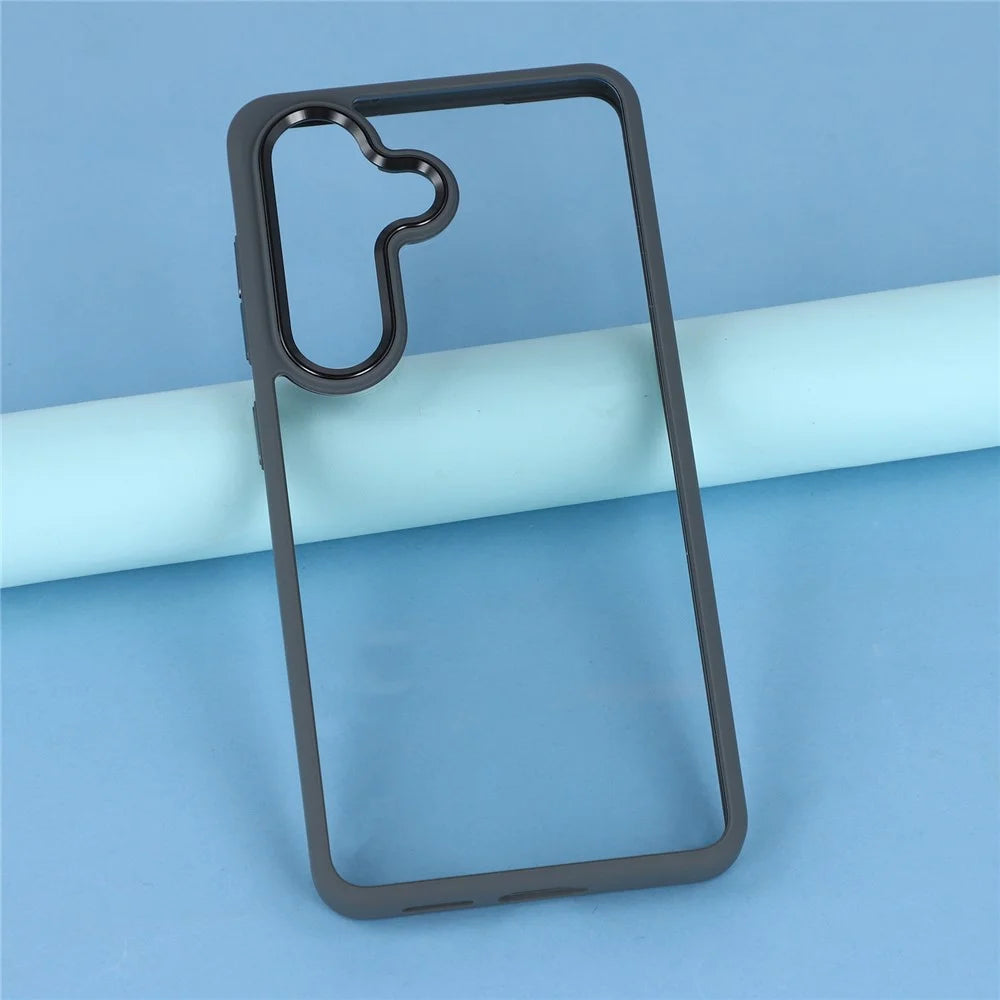 For Samsung Galaxy S26+ Case Anti-Drop TPU + PC Clear Phone Back Cover - Titanium Grey - 5