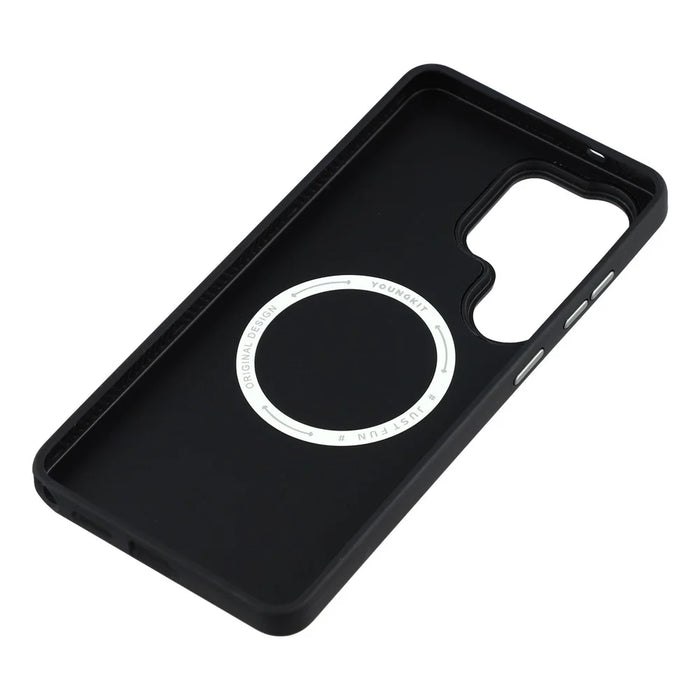 YOUNGKIT For Samsung Galaxy S26 Ultra Magnetic Case PU Leather + PC Phone Cover - Bronze - 6