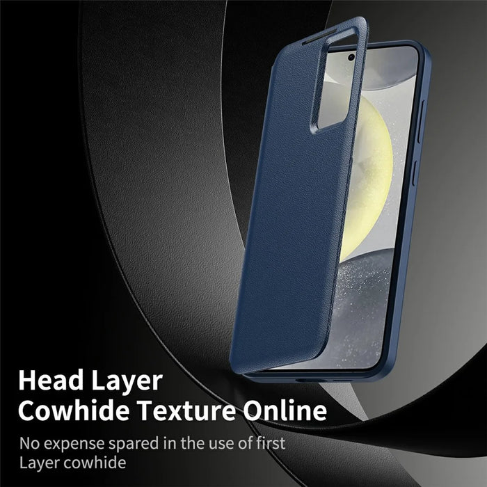 For Samsung Galaxy S26 Ultra Case with Card Holder Smart View Window Leather Phone Cover - Sapphire - 2
