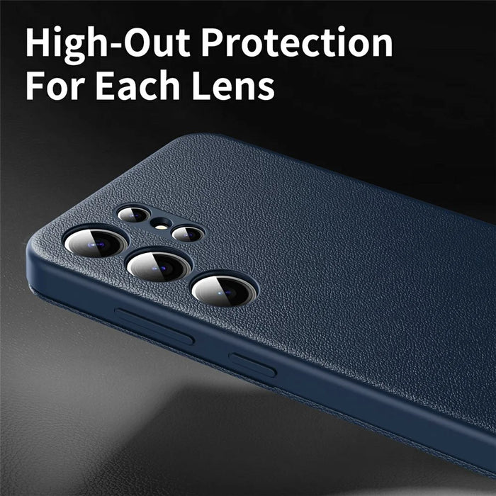 For Samsung Galaxy S26 Ultra Case with Card Holder Smart View Window Leather Phone Cover - Sapphire - 6
