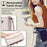 For OnePlus Ace 6T 5G / Ace 6 5G Case Card Slots Zipper Purse PU Leather Phone Cover with Shoulder Strap - White - 5
