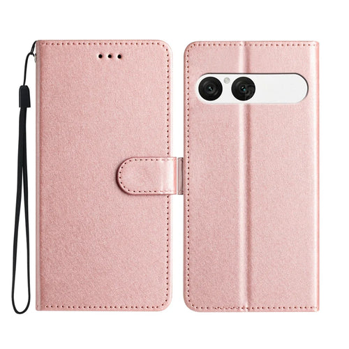 For Sony Xperia 10 VII Wallet Case Leather Folio Phone Cover Magnetic Clasp - Rose Gold - 1