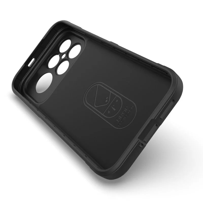 WANLONFENG For Xiaomi Poco F8 Ultra / Xiaomi Redmi K90 Pro Max 5G TPU Case  HD Series Anti Slip Phone Cover with Tempered Glass - Black - 4