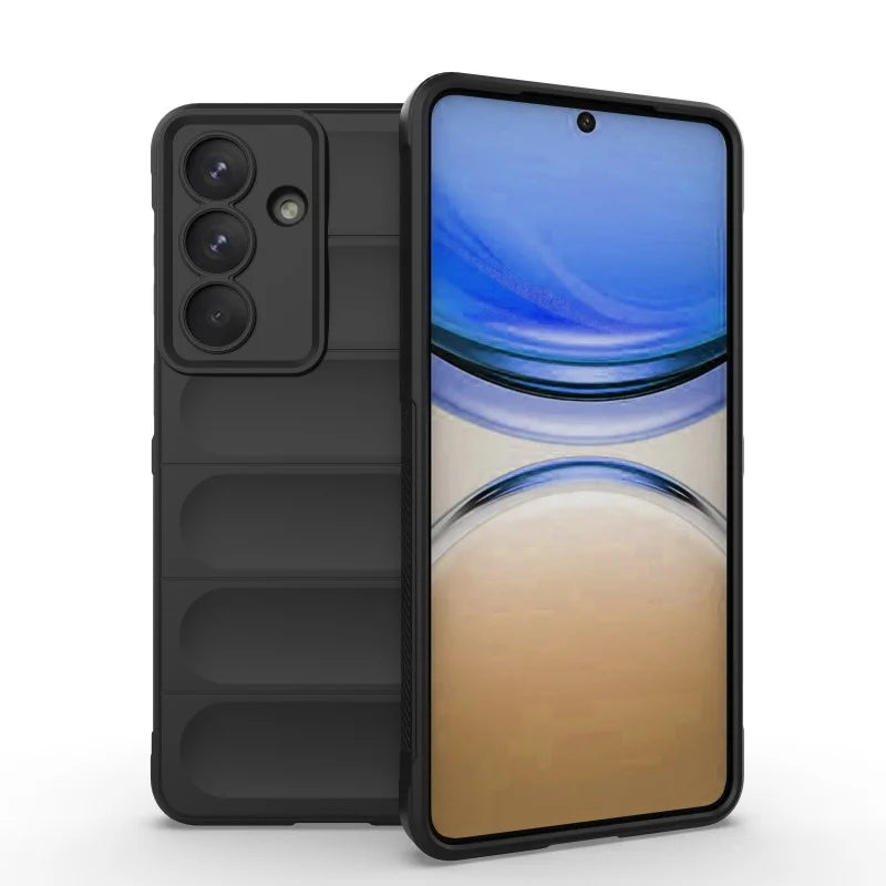 WANLONFENG For Samsung Galaxy S26+ TPU Case  HD Series Anti Slip Phone Cover with Tempered Glass - Black - 2