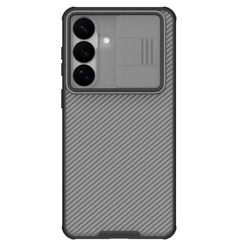 NILLKIN Camshield Pro Series For Samsung Galaxy S26+ Case TPU + PC Phone Cover with Camera Slider - Transparent Black - 1