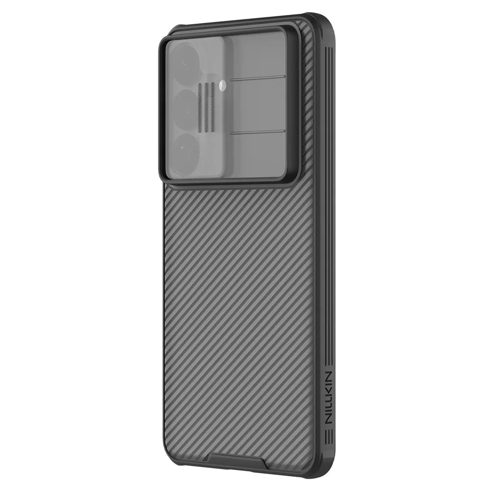 NILLKIN Camshield Pro Series For Samsung Galaxy S26+ Case TPU + PC Phone Cover with Camera Slider - Transparent Black - 3