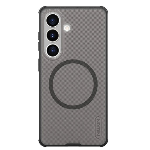 NILLKIN Super Frosted Shield Pro for Samsung Galaxy S26 Magnetic Case Matte PC TPU Clear Black Phone Back Cover - Transparent Black - 1