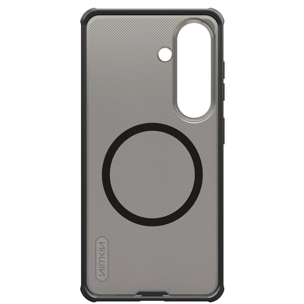 NILLKIN Super Frosted Shield Pro for Samsung Galaxy S26 Magnetic Case Matte PC TPU Clear Black Phone Back Cover - Transparent Black - 3