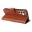 For Samsung Galaxy S26+ Wallet Stand PU Leather Phone Cover with Wrist Strap - Brown - 4