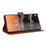 For Samsung Galaxy S26 Ultra Case Wallet Stand PU Leather Phone Cover with Wrist Strap - Brown - 3