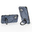 For iPhone 17 Magnetic Case Rotating Kickstand TPU PC Shockproof Phone Back Cover Compatible with MagSafe - Dark Blue - 3