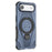 For iPhone Air Magnetic Case Rotating Kickstand TPU PC Shockproof Phone Back Cover Compatible with MagSafe - Dark Blue - 2