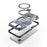 For iPhone Air Magnetic Case Rotating Kickstand TPU PC Shockproof Phone Back Cover Compatible with MagSafe - Dark Blue - 6