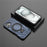 For iPhone 16 Magnetic Case Rotating Kickstand TPU PC Shockproof Phone Back Cover Compatible with MagSafe - Dark Blue - 5