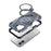 For iPhone 16 Magnetic Case Rotating Kickstand TPU PC Shockproof Phone Back Cover Compatible with MagSafe - Dark Blue - 6