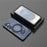 For Samsung Galaxy S25 Magnetic Case Rotating Kickstand TPU PC Shockproof Phone Back Cover - Dark Blue - 5