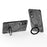 For Samsung Galaxy S25 Edge Magnetic Case Rotating Kickstand TPU PC Shockproof Phone Back Cover - Black - 3