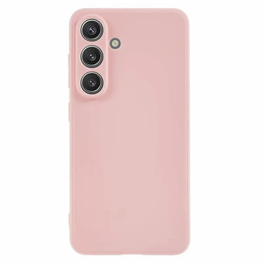 WANLONFENG For Samsung Galaxy S26 Case  ZB1 Series Precise Cutouts Straight Edge TPU Phone Cover with 2Pcs Tempered Glass Films - Pink - 2