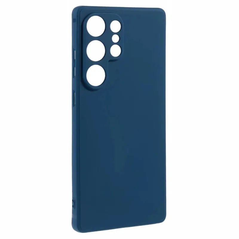 WANLONFENG For Samsung Galaxy S26 Ultra Case  ZB1 Series Precise Cutouts Straight Edge TPU Phone Cover with 2Pcs Tempered Glass Films - Sapphire - 4