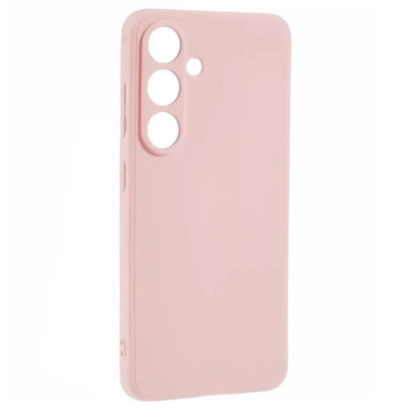 WANLONFENG For Samsung Galaxy S25+ Case  ZB1 Series Precise Cutouts Straight Edge TPU Phone Cover with 2Pcs Tempered Glass Films - Pink - 4
