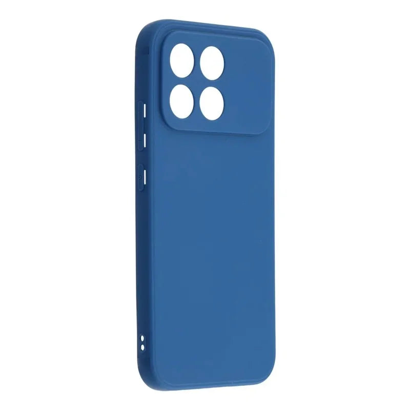 WANLONFENG For Xiaomi Redmi K90 5G Case  ZB1 Series Precise Cutouts Straight Edge TPU Phone Cover with 2Pcs Tempered Glass Films - Sapphire - 4