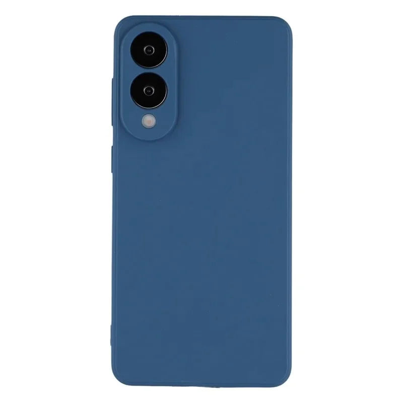 WANLONFENG For Samsung Galaxy S25 Edge Case  ZB1 Series Precise Cutouts Straight Edge TPU Phone Cover with 2Pcs Tempered Glass Films - Sapphire - 2