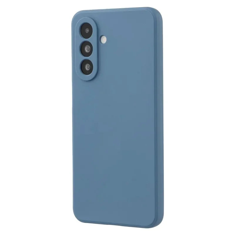 WANLONFENG For Samsung Galaxy A26 5G Case  ZB1 Series Precise Cutouts Straight Edge TPU Phone Cover with 2Pcs Tempered Glass Films - Sapphire - 4