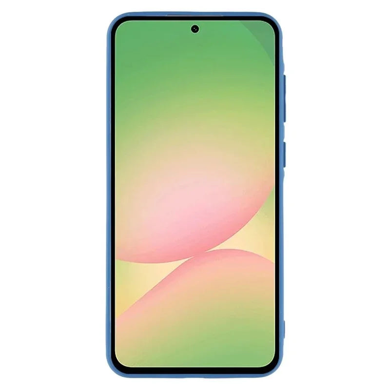 WANLONFENG For Samsung Galaxy A36 5G Case  ZB1 Series Precise Cutouts Straight Edge TPU Phone Cover with 2Pcs Tempered Glass Films - Sapphire - 3