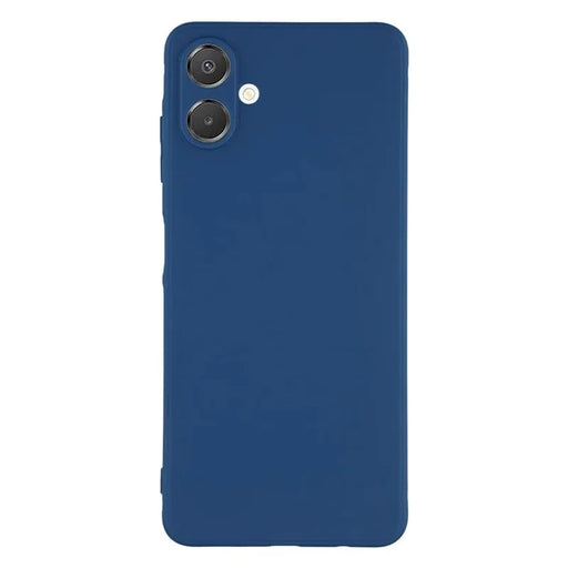 WANLONFENG For Samsung Galaxy A06 4G Case  ZB1 Series Precise Cutouts Straight Edge TPU Phone Cover with 2Pcs Tempered Glass Films - Sapphire - 2