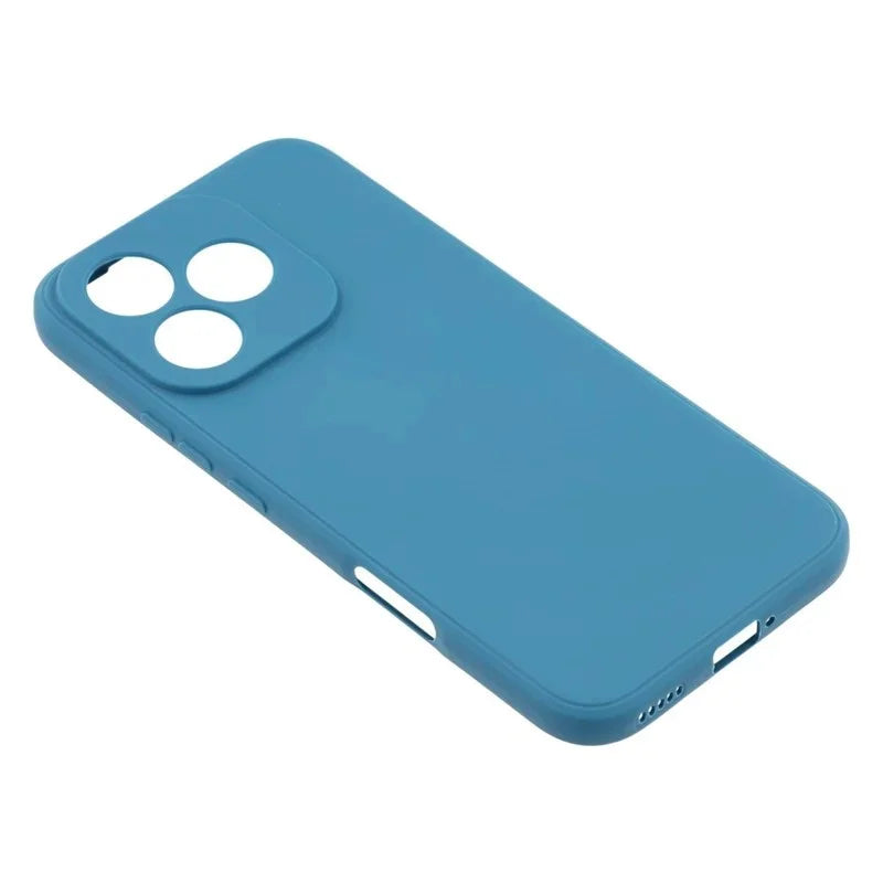 WANLONFENG For Honor 400 Lite 5G Case  ZB1 Series Precise Cutouts Straight Edge TPU Phone Cover with 2Pcs Tempered Glass Films - Sapphire - 4