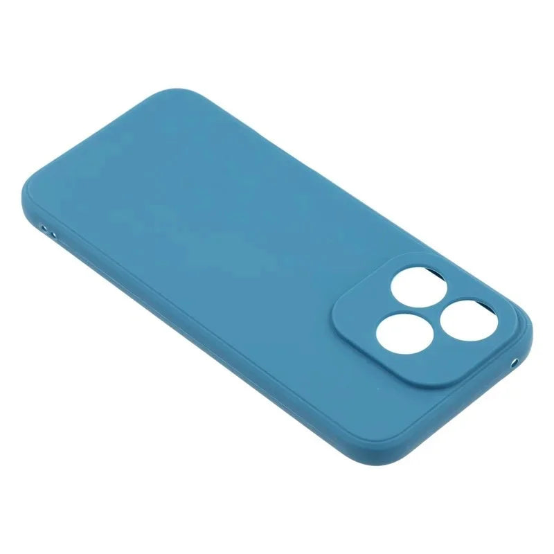 WANLONFENG For Honor 400 Lite 5G Case  ZB1 Series Precise Cutouts Straight Edge TPU Phone Cover with 2Pcs Tempered Glass Films - Sapphire - 5