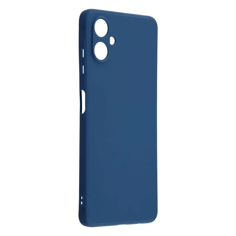 WANLONFENG For Samsung Galaxy A08 4G / A07 4G Case  ZB1 Series Precise Cutouts Straight Edge TPU Phone Cover with 2Pcs Tempered Glass Films - Sapphire - 3