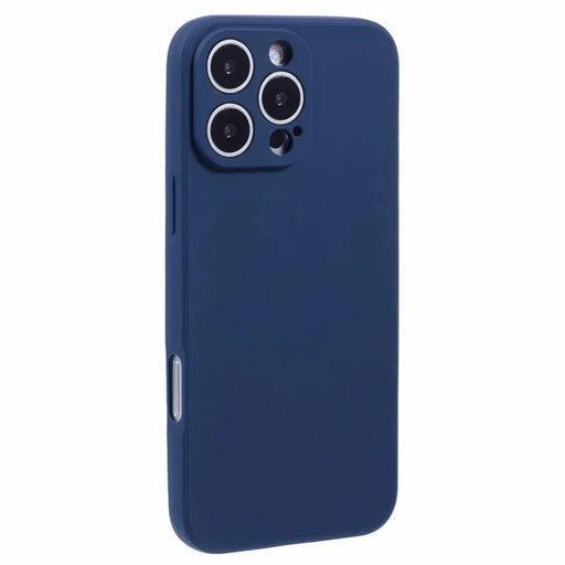 WANLONFENG For iPhone 16 Pro Case  ZB1 Series Precise Cutouts Straight Edge TPU Phone Cover with 2Pcs Tempered Glass Films - Sapphire - 2