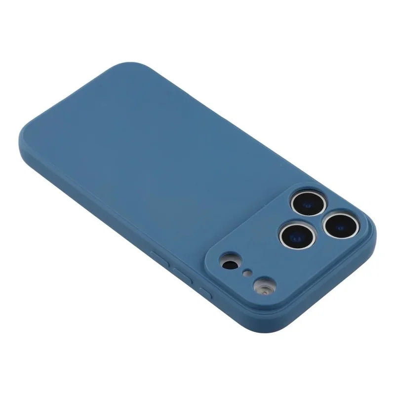 WANLONFENG For iPhone 17 Pro Case  ZB1 Series Precise Cutouts Straight Edge TPU Phone Cover with 2Pcs Tempered Glass Films - Sapphire - 5