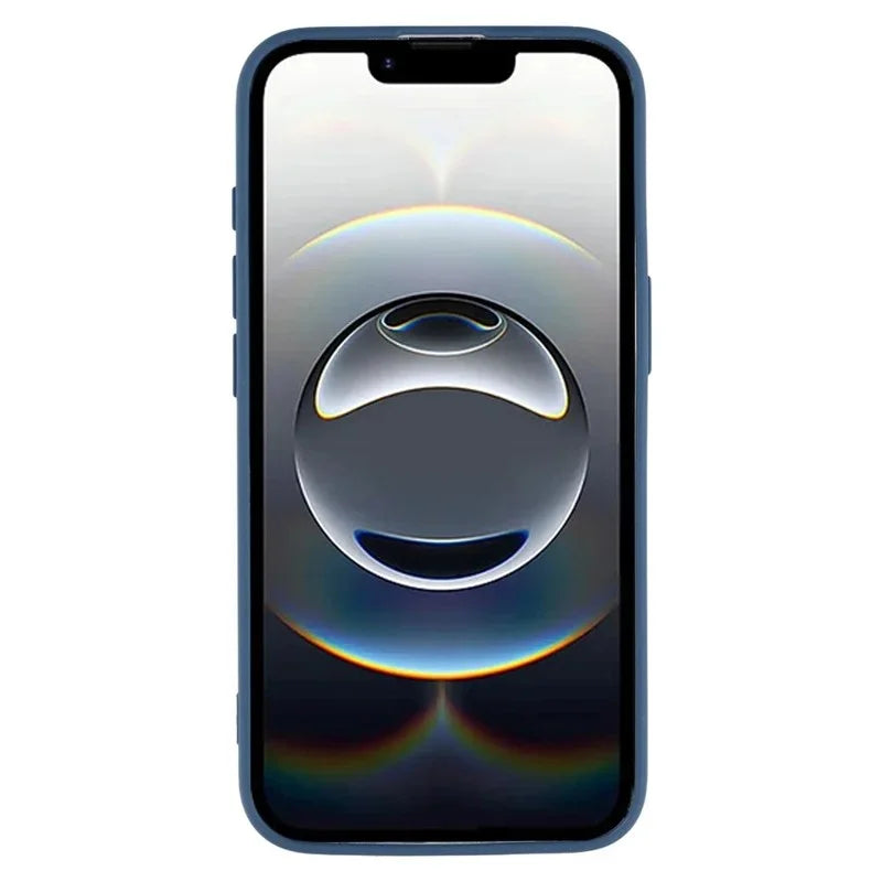 WANLONFENG For iPhone 17e / 16e Case  ZB1 Series Precise Cutouts Straight Edge TPU Phone Cover with 2Pcs Tempered Glass Films - Sapphire - 3