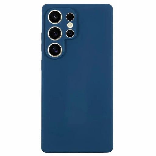 WANLONFENG For Samsung Galaxy S26 Ultra Case  ZB Series Precise Cutouts Straight Edge TPU Phone Cover with Tempered Glass Film - Sapphire - 2