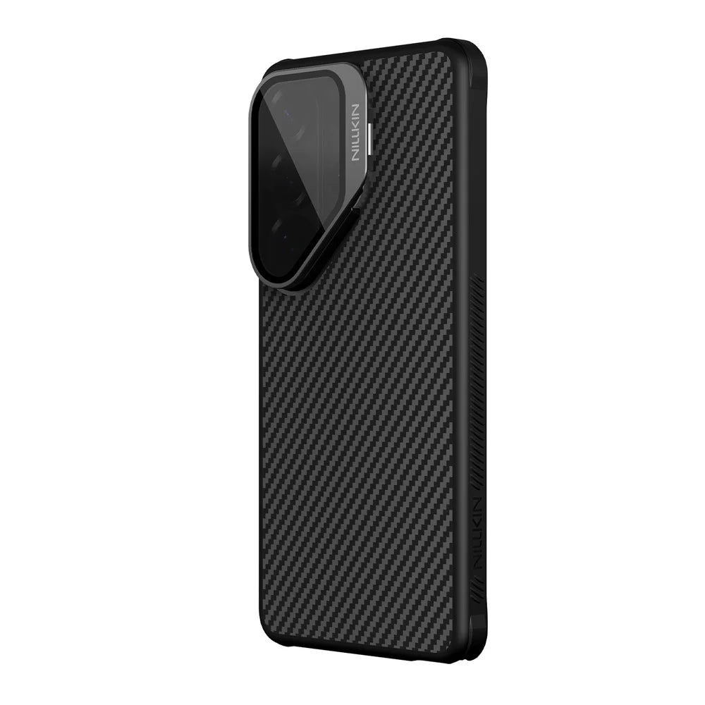 NILLKIN For Samsung Galaxy S26 Ultra Magnetic Case TPU + Aramid Fiber Lens Cover Kickstand Phone Cover - 4