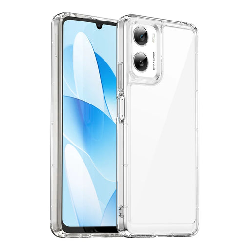 WANLONFENG For Motorola Moto G06 Power 4G / G06 4G Case  MF Series TPU Acrylic Clear Phone Cover with Tempered Glass Film - Transparent - 2