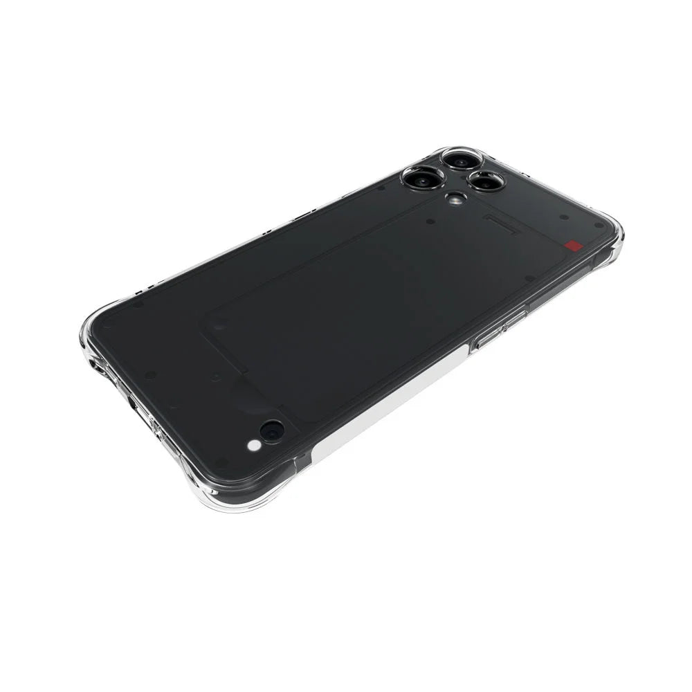 WANLONFENG For Nothing Phone (3a) Lite 5G TPU Case  WL2 Series 2.0mm Phone Cover with 2Pcs Tempered Glass Films - Transparent - 4