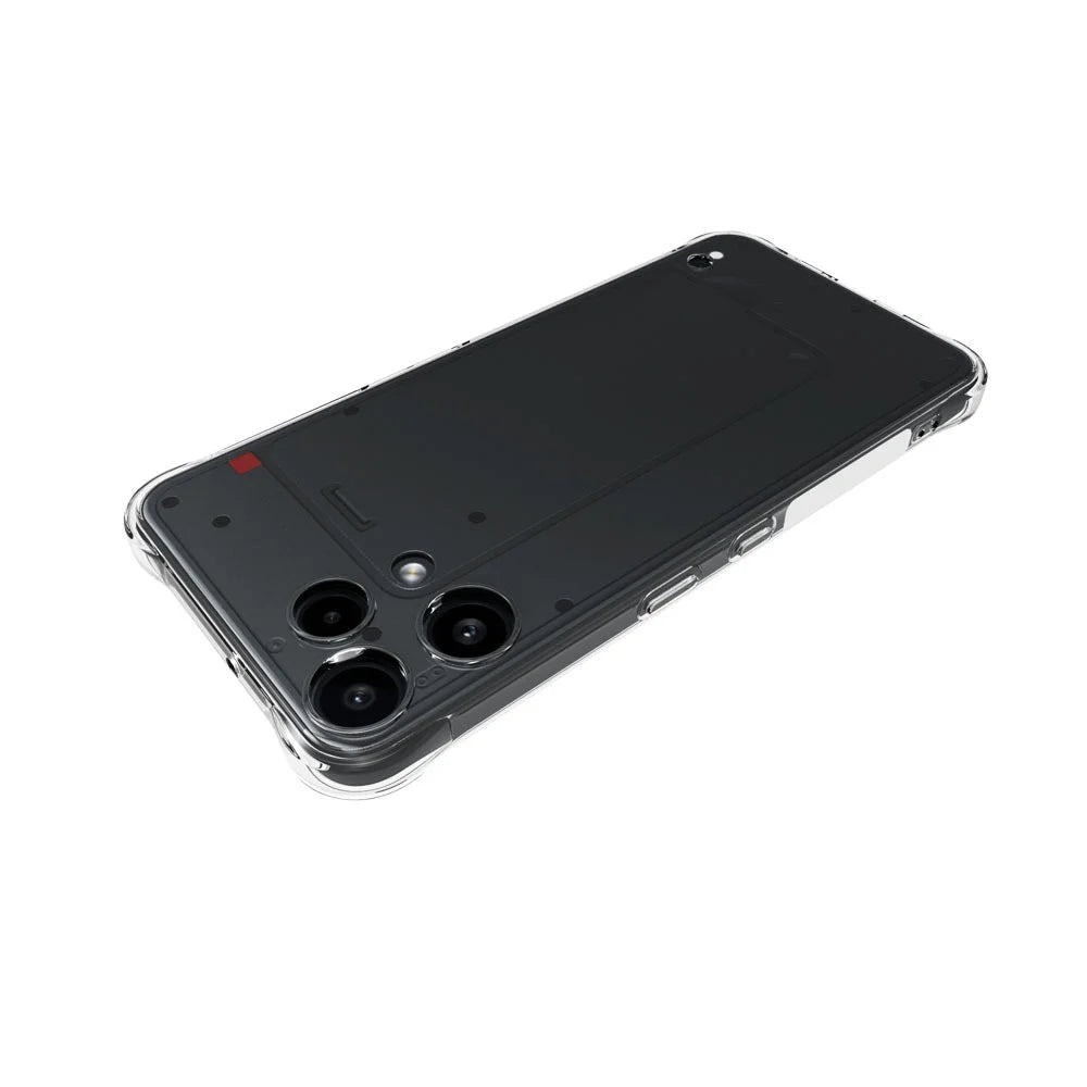WANLONFENG For Nothing Phone (3a) Lite 5G TPU Case  WL2 Series 2.0mm Phone Cover with 2Pcs Tempered Glass Films - Transparent - 6