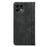 For T-Mobile Revvl 8 Pro Case Hidden Magnetic Closure Calf Texture Leather Phone Cover - Black - 5