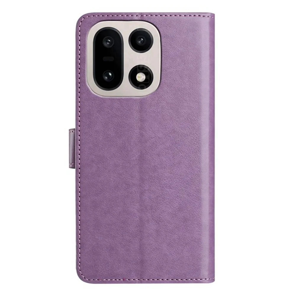 For OnePlus 15 5G Wallet Phone Case Stand PU Leather Folio Flip Cover with 8 Card Slot - Purple - 2