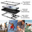 IP68 Waterproof Phone Case for iPhone 17 Metal + Silicone Cover with Screen Protector - Silver - 3