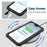 IP68 Waterproof Phone Case for iPhone Air Metal + Silicone Cover with Screen Protector - Black - 6