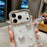 For iPhone 17 Pro Case Shell Texture Butterfly Pearl Rhinestone Decor PC + TPU Phone Cover - Small Butterfly - 4