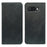 For Google Pixel 10a Case Strong Magnetic PU Leather Phone Cover Calf Texture - Black - 1