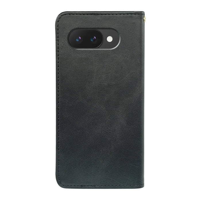 For Google Pixel 10a Case Strong Magnetic PU Leather Phone Cover Calf Texture - Black - 7