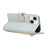 For iPhone 15 Case Zipper Wallet Color Splicing TPU PU Leather Flip Phone Cover with Strap - Green - 4